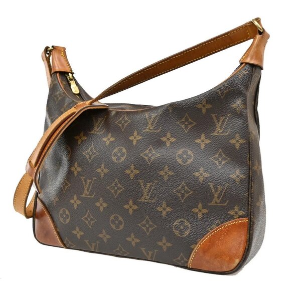 LOUIS VUITTON Boulogne 30 Shoulder Bag Monogram Leather Brown M51265 80KB526 - Picture 1 of 16